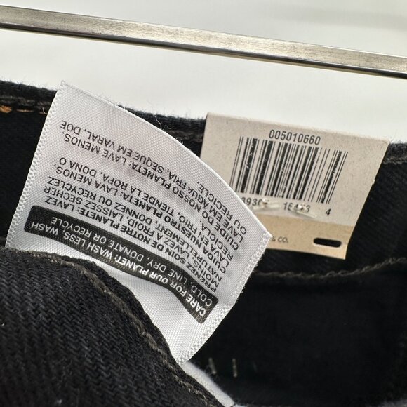 Levi's Men's 501 Jeans in Black size 33x29 100% Cotton Original Fit Straight Leg - Picture 9 of 11